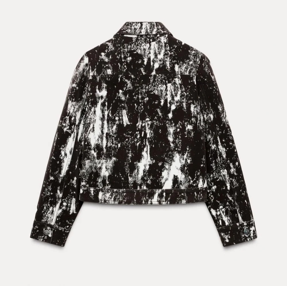 Pattern Flocked Jacket - Picture 4 of 9